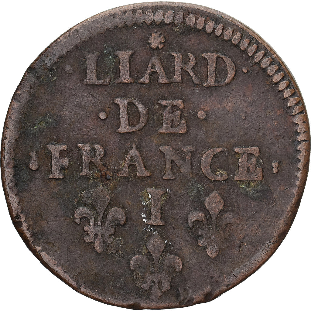 Coin, France, Louis XIV, Liard, 1658, Limoges, VF(30-35), Copper, KM:192.9