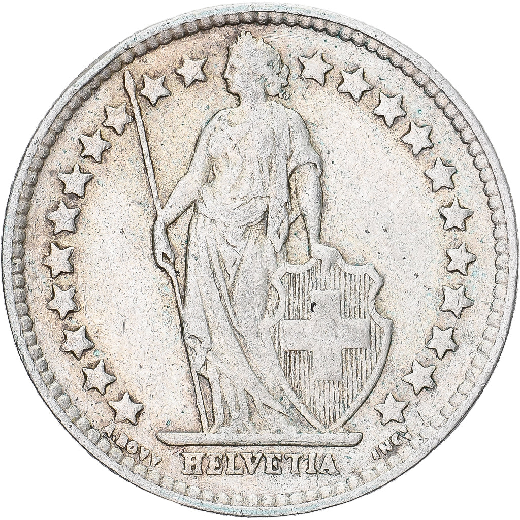 Munten, Zwitserland, 1/2 Franc, 1940, Bern, ZF, Zilver, KM:23