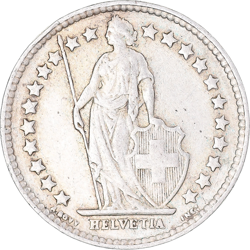 Moneta, Szwajcaria, 1/2 Franc, 1940, Bern, EF(40-45), Srebro, KM:23