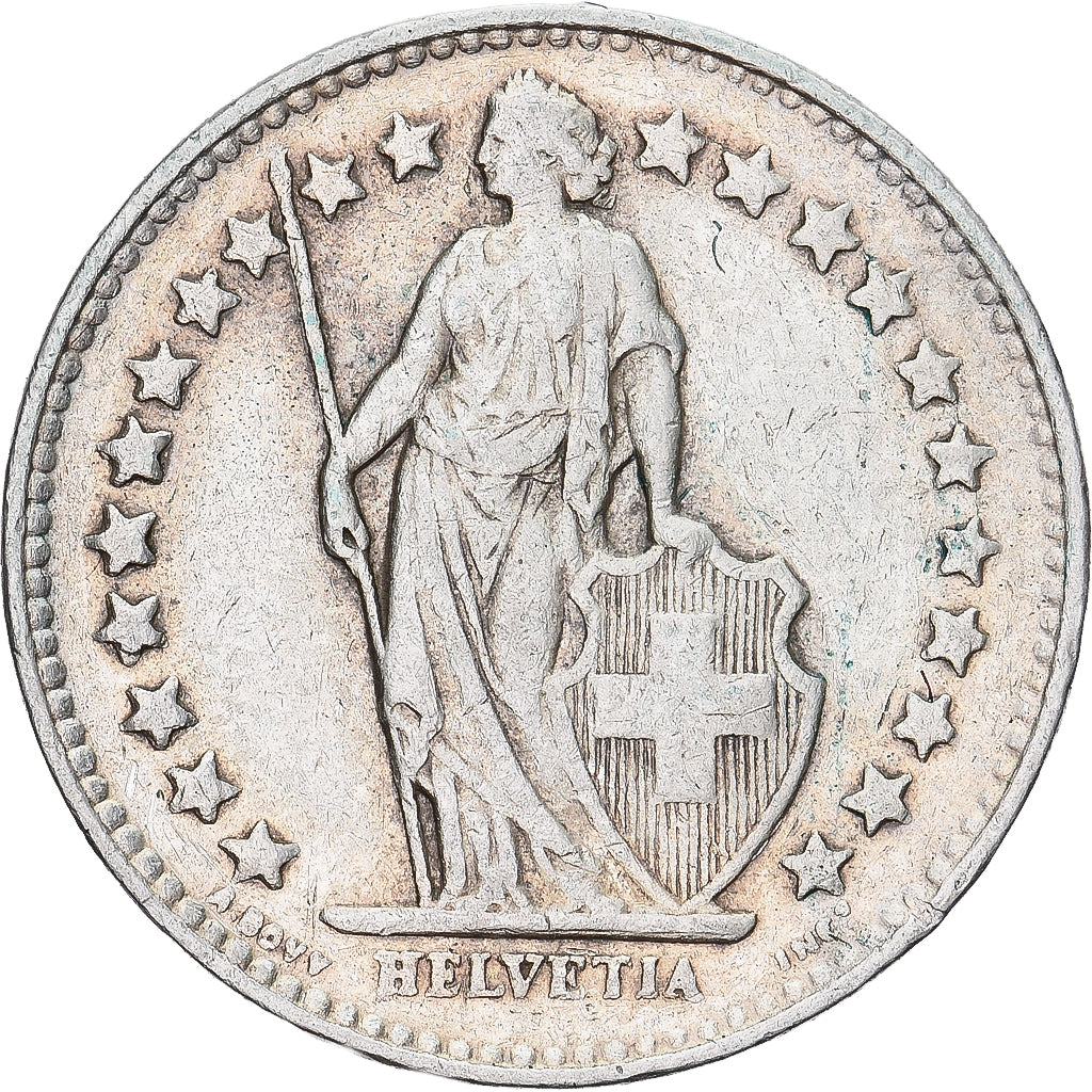 Münze, Schweiz, 1/2 Franc, 1945, Bern, SS, Silber, KM:23