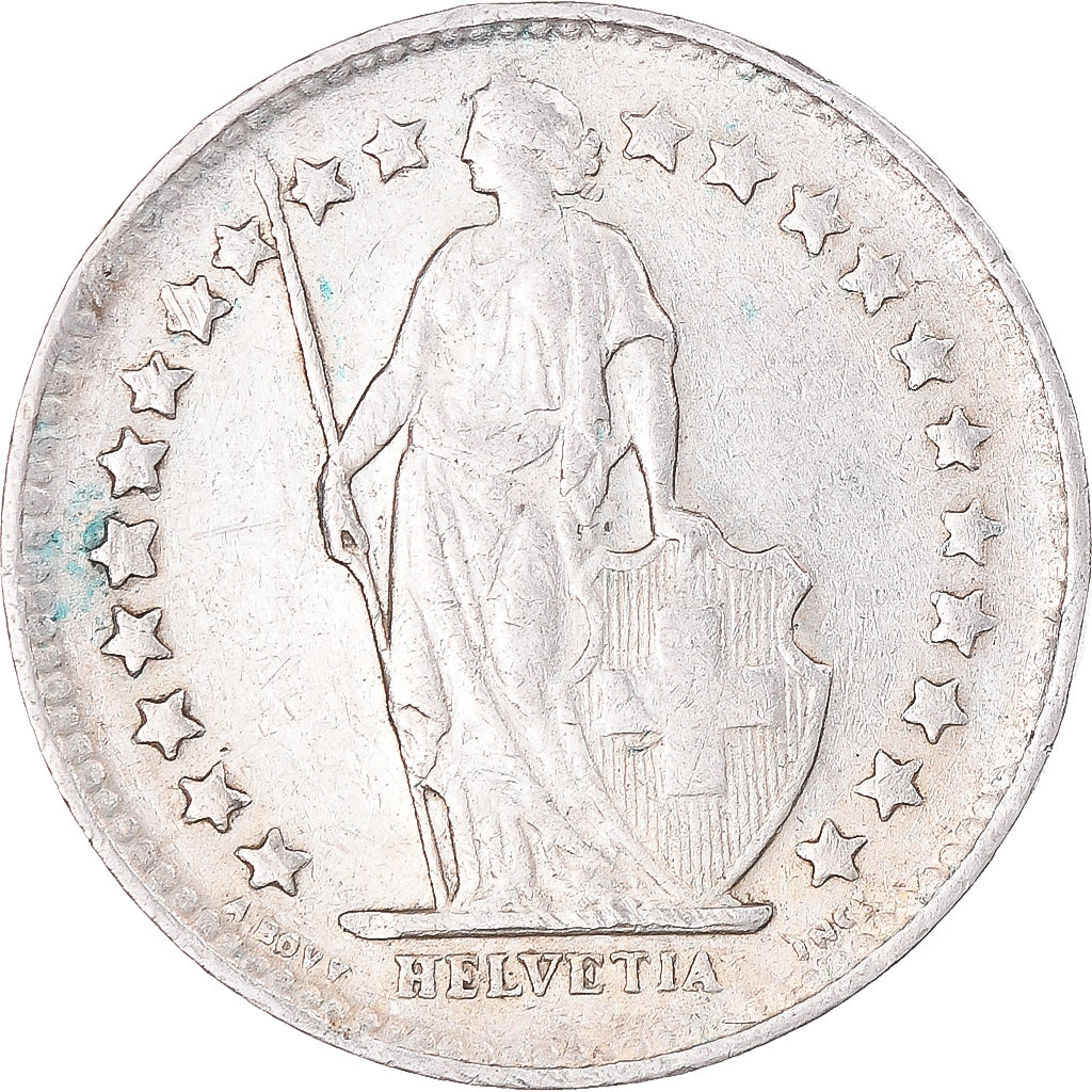 Moneta, Szwajcaria, 1/2 Franc, 1948, Bern, EF(40-45), Srebro, KM:23