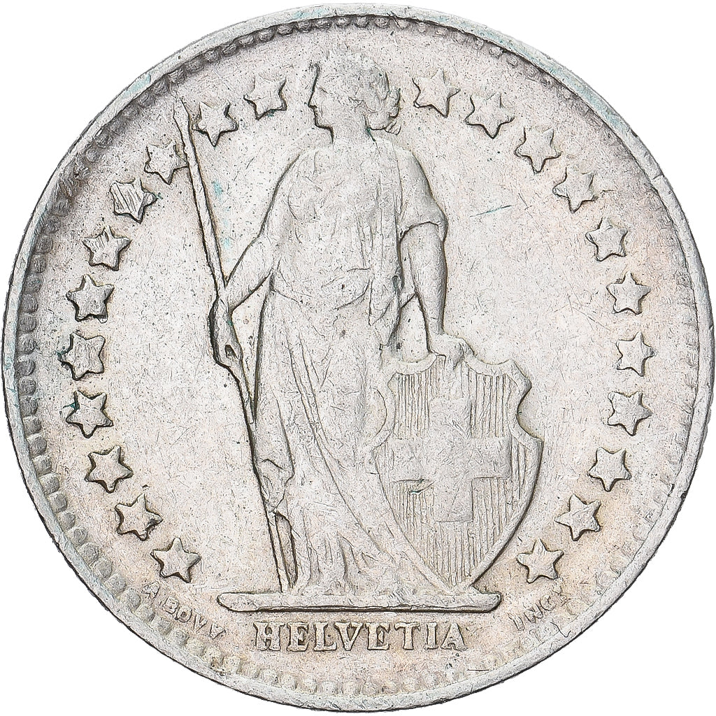 Münze, Schweiz, 1/2 Franc, 1948, Bern, SS, Silber, KM:23