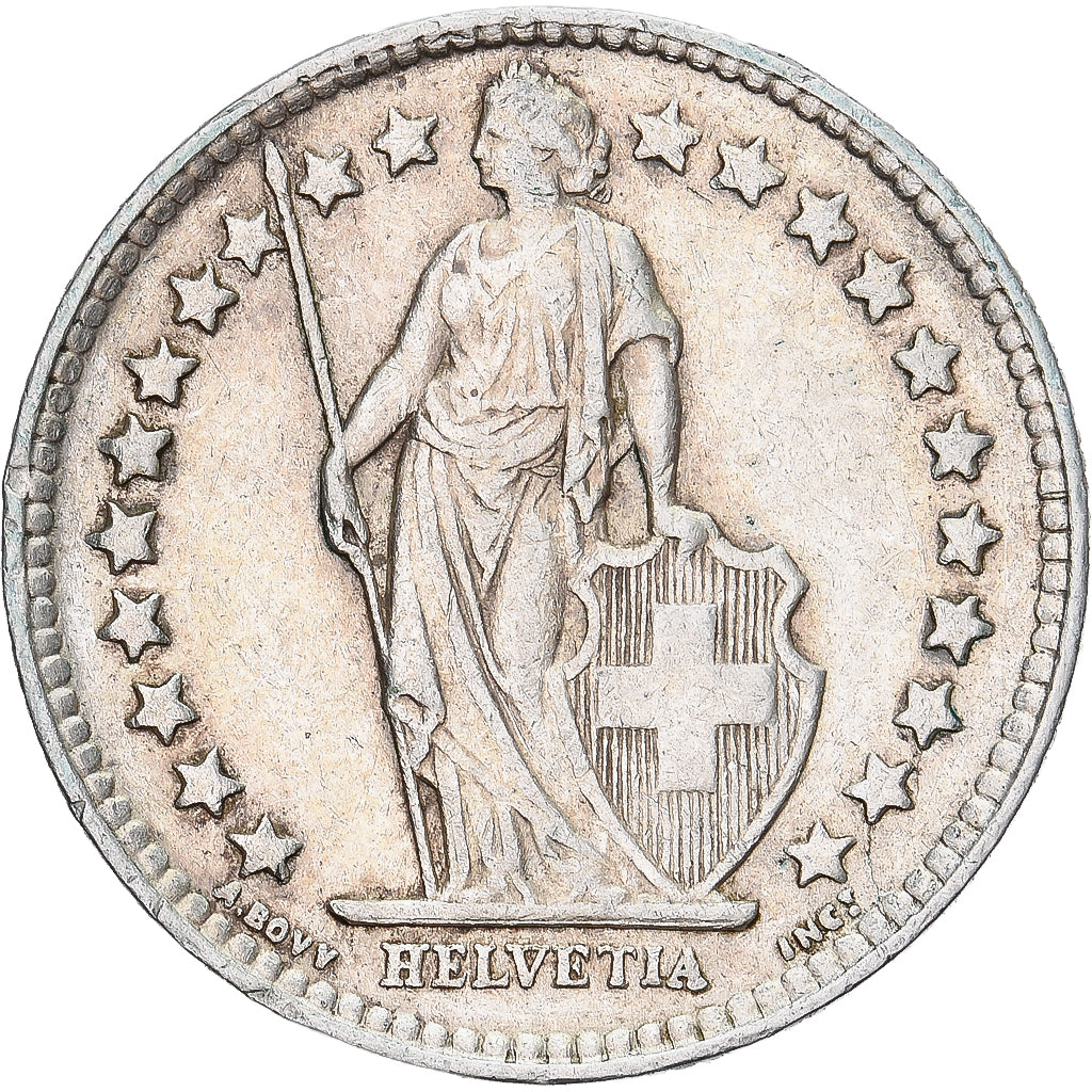 Moneta, Szwajcaria, 1/2 Franc, 1952, Bern, EF(40-45), Srebro, KM:23