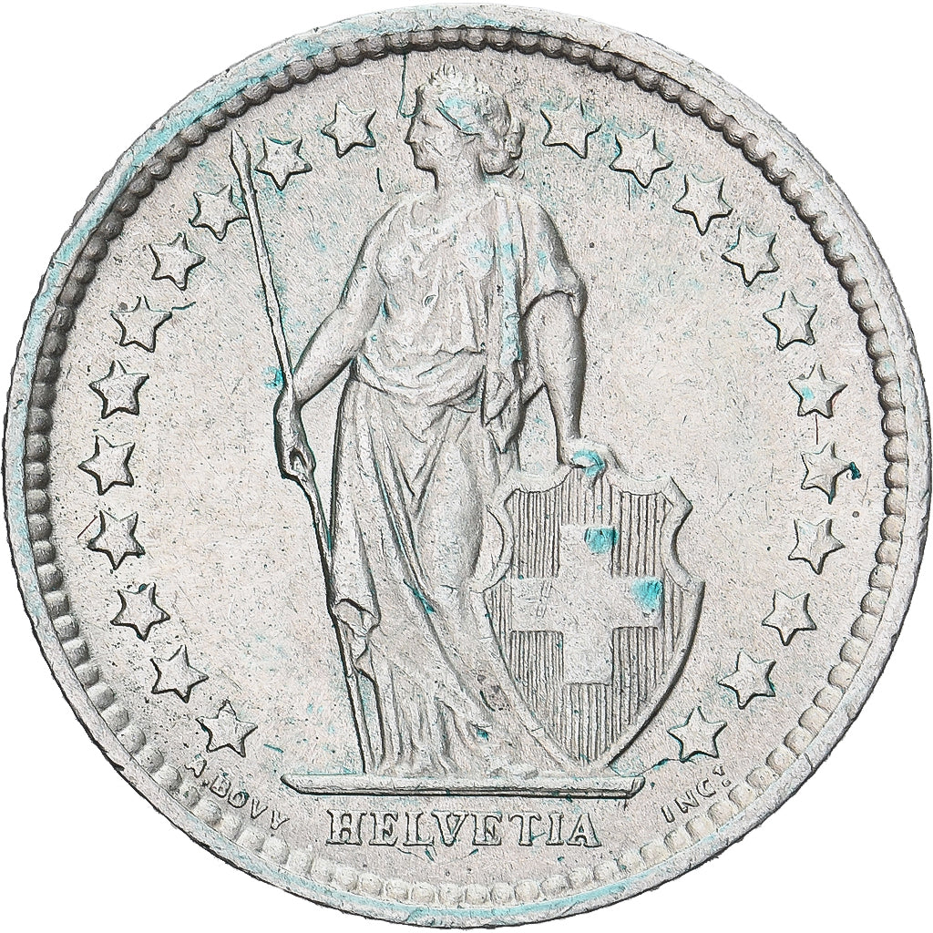 Münze, Schweiz, 1/2 Franc, 1962, Bern, SS+, Silber, KM:23
