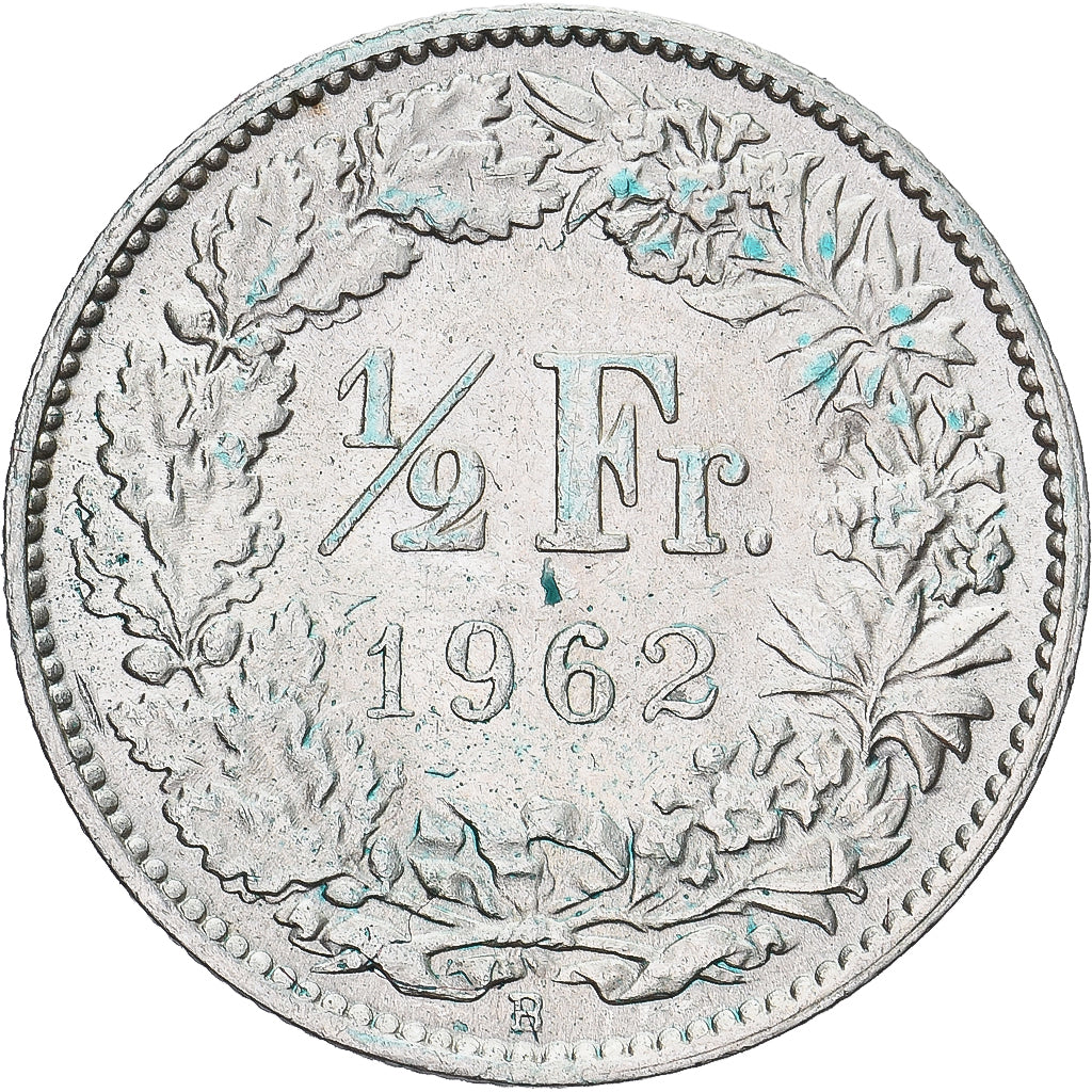 Münze, Schweiz, 1/2 Franc, 1962, Bern, SS+, Silber, KM:23