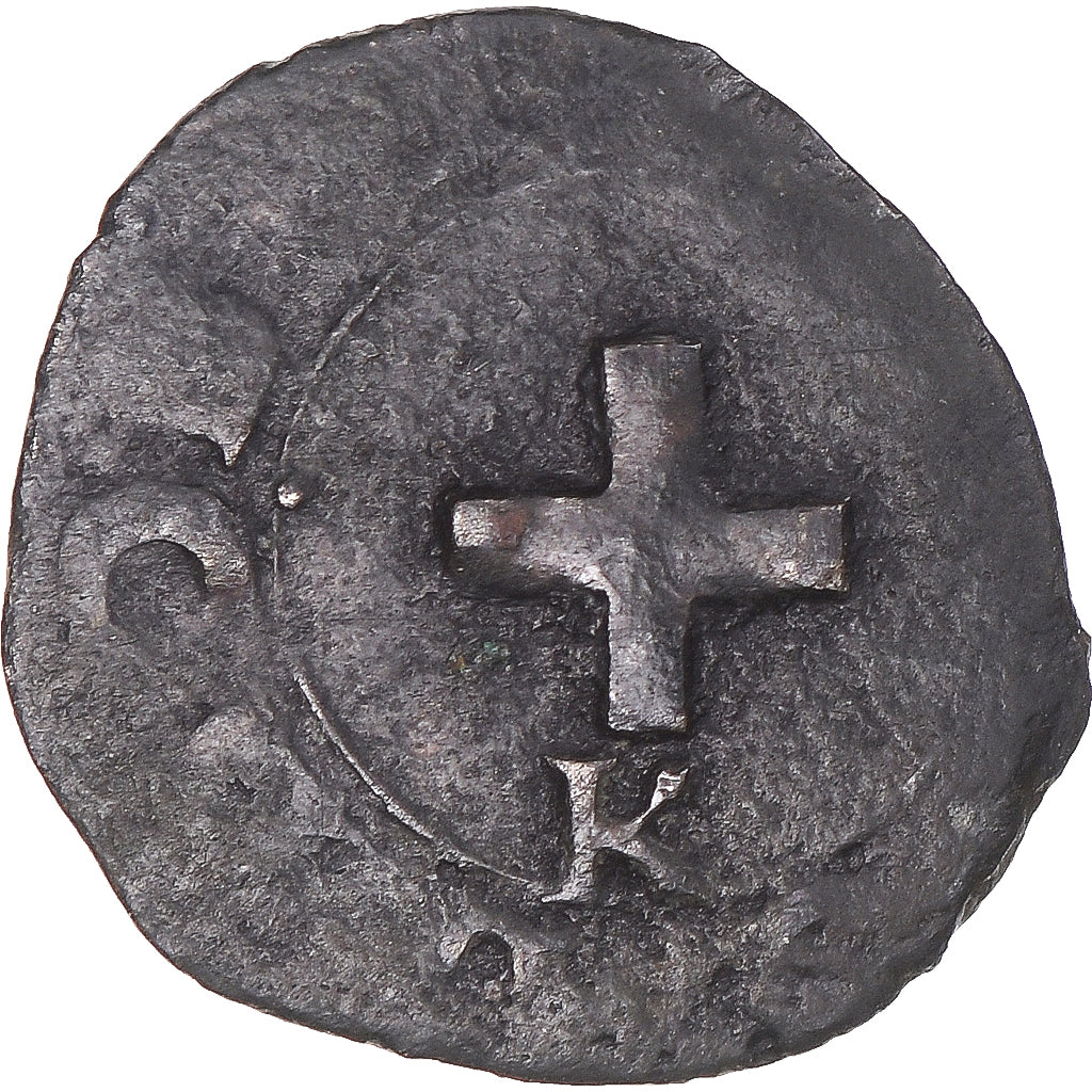 Moeda, França, François Ier, liard à l'F et à la croisette, 1540-1547