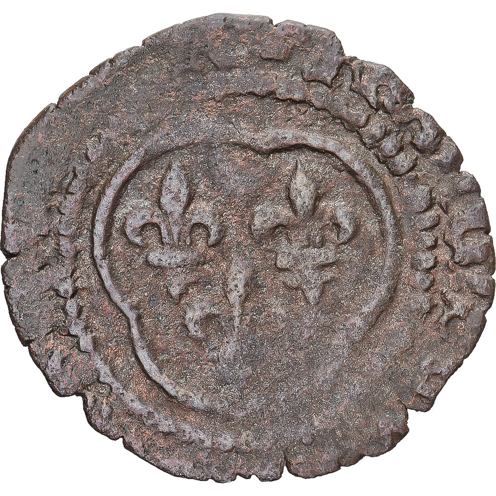 Monnaie, France, François Ier, Double Tournois, TB+, Billon, Gadoury:188