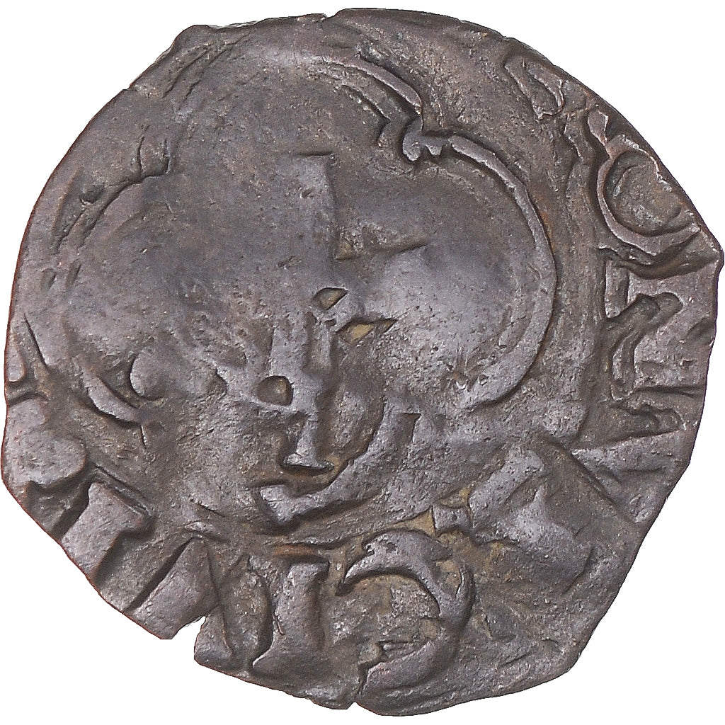 Moneta, Francja, François Ier, Denier tournois à la croisette, La Rochelle