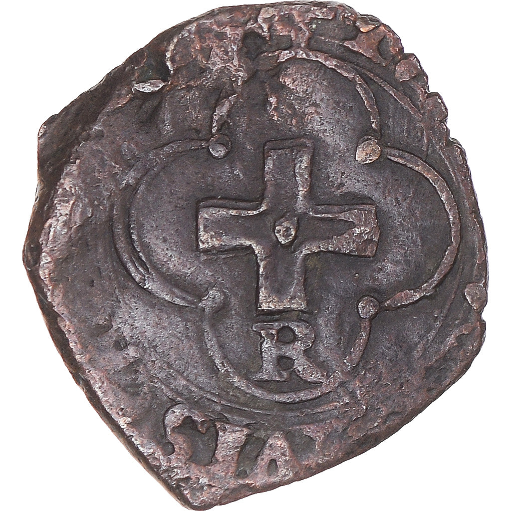 Münze, Frankreich, François Ier, Denier tournois à la croisette