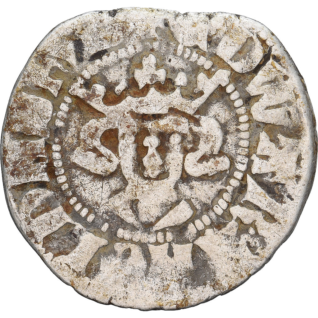 Moneda, Gran Bretaña, Edward I, II, III, Penny, Durham, BC+, Plata