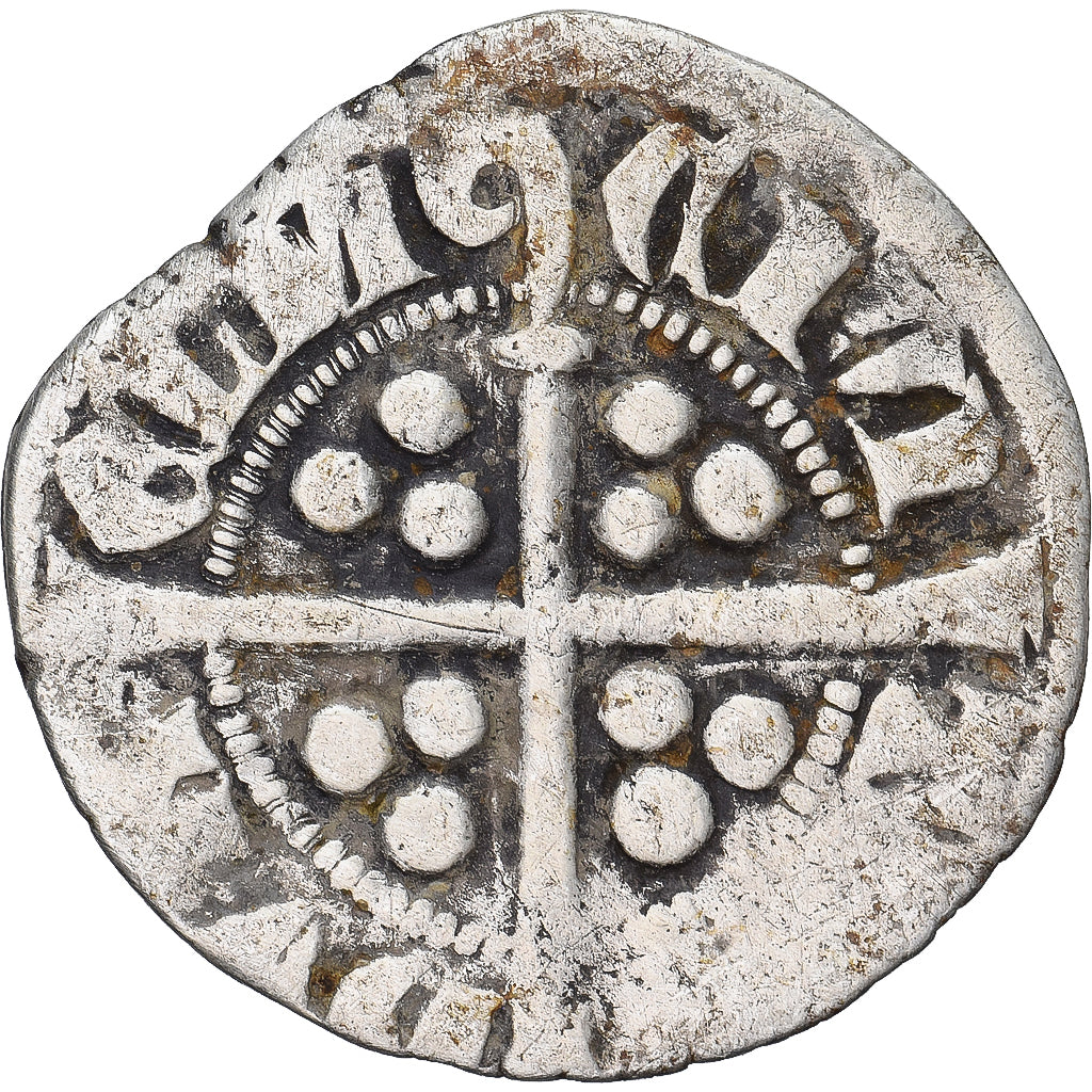 Moneta, Gran Bretagna, Edward I, II, III, Penny, Durham, MB+, Argento