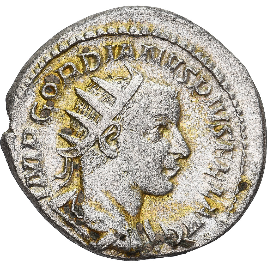 Coin, Gordian III, Antoninianus, 241-243, Rome, AU(55-58), Billon, RIC:84