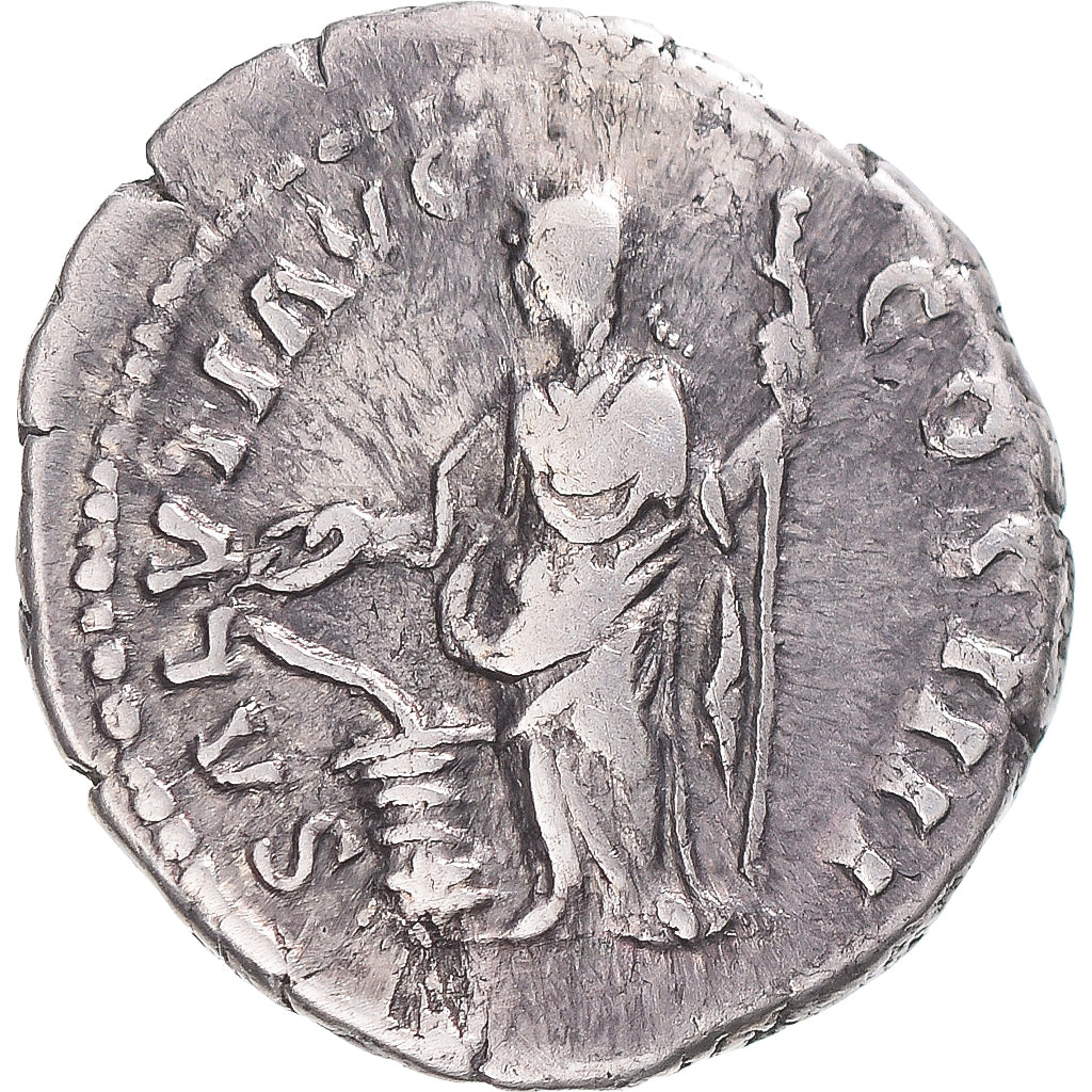 Antoninus Pius, Denarius, 138-161, Rome, Prata, EF(40-45), RIC:305