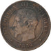 Monnaie, France, Napoleon III, Napoléon III, 2 Centimes, 1854, Strasbourg, TB+