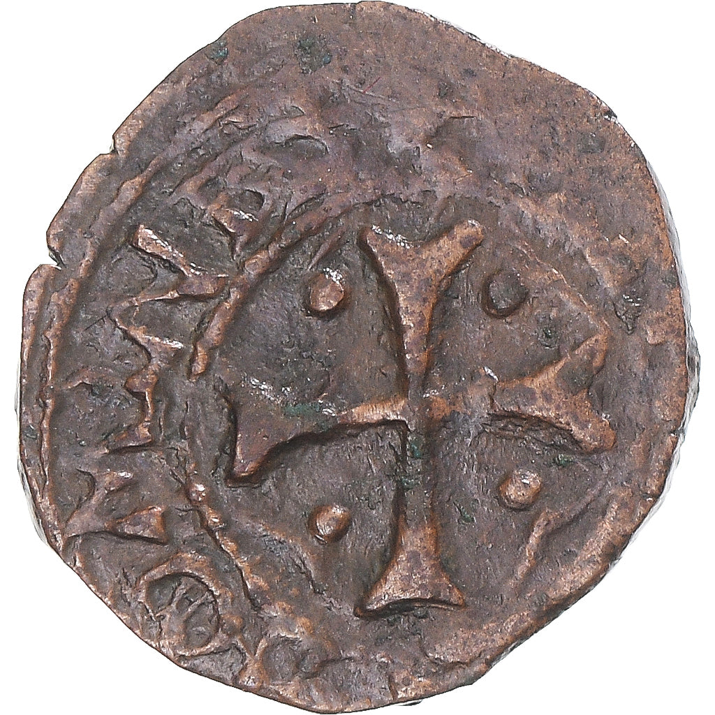 Moeda, França, François Ier, Denier Tournois, EF(40-45), Cobre