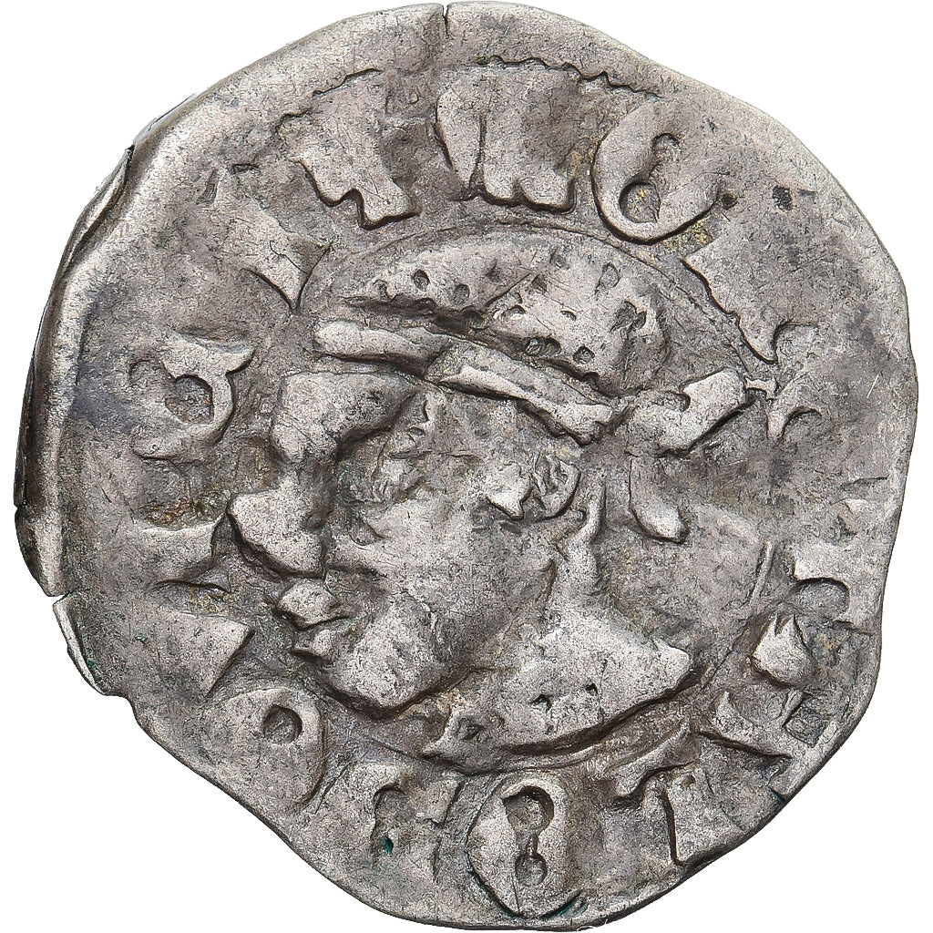 Munten, Hongarije, Louis I, Denar, 1342-1382, FR+, Zilver
