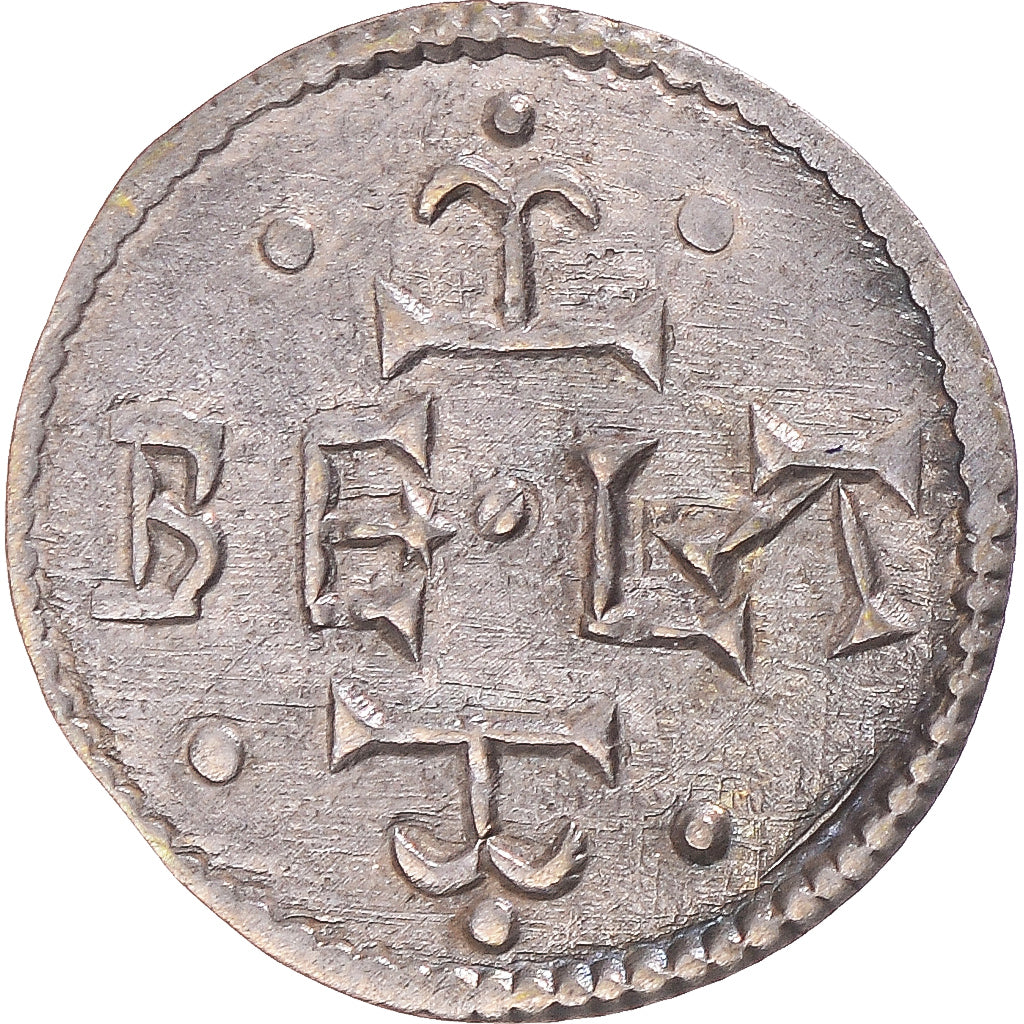 Coin, Hungary, Bela III, Denar, 1172-1196, AU(55-58), Silver