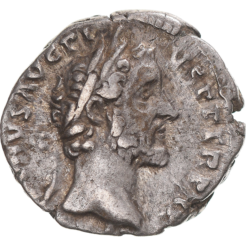 Moeda, Antoninus Pius, Denarius, 152-153, Rome, VF(30-35), Prata, RIC:286a