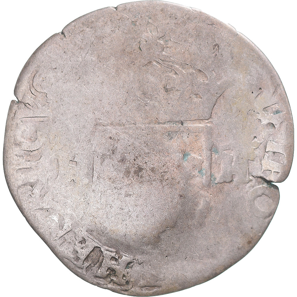 Münze, Frankreich, Louis XIII, Quinzain (Douzain contremarqué), S, Billon
