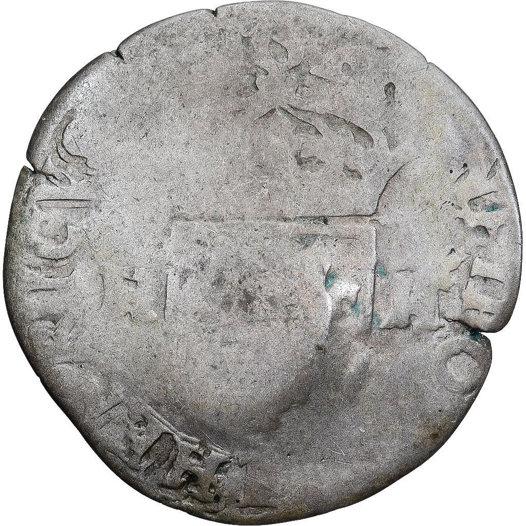 Münze, Frankreich, Louis XIII, Quinzain (Douzain contremarqué), S, Billon