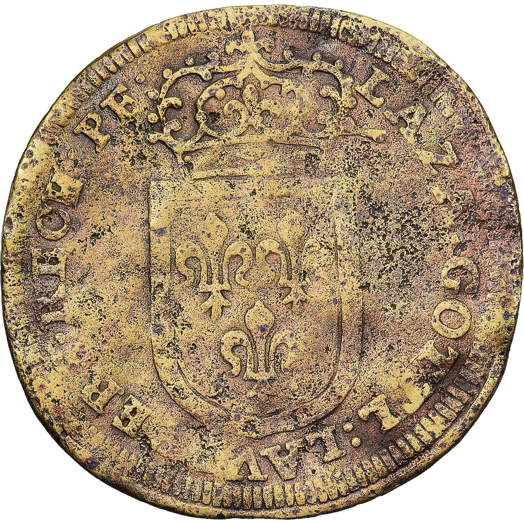 Alemania, Nuremberg token, Louis XIV, BC, Latón, Feuardent:13000