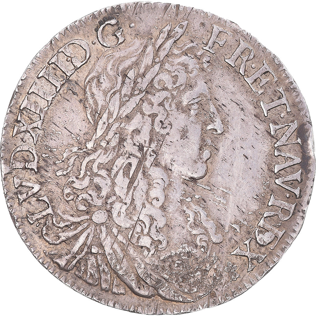 Münze, Frankreich, Louis XIV, 1/2 Écu au buste juvénile, 1662, Rennes, SS