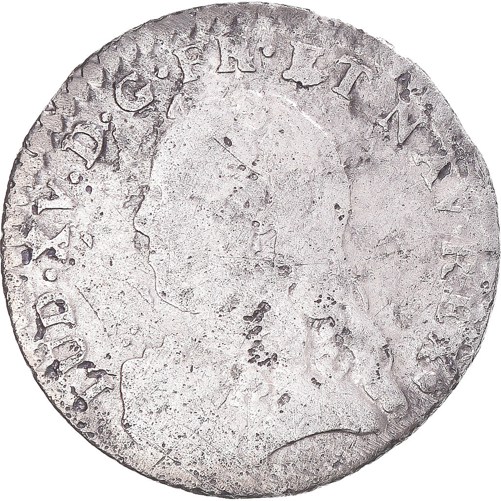 Munten, Frankrijk, Louis XV, 1/20 Ecu aux branches d'olivier, 1727, Reims, FR