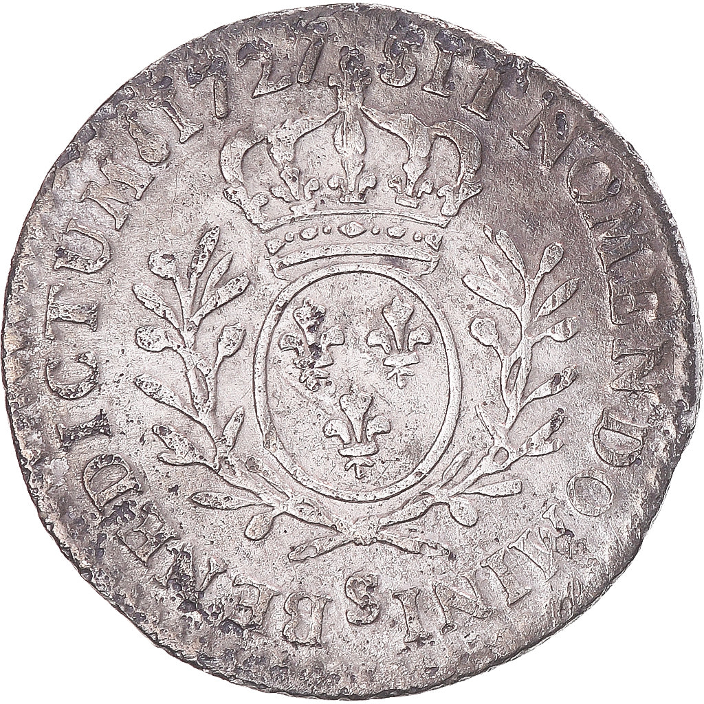 Munten, Frankrijk, Louis XV, 1/20 Ecu aux branches d'olivier, 1727, Reims, FR