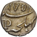 Frans India, Louis XV, 1 Fanon, 1751, Pondicherry, Zilver, PR, KM:67