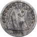 Coin, United States, Seated Liberty Half Dime, Half Dime, 1851, U.S. Mint