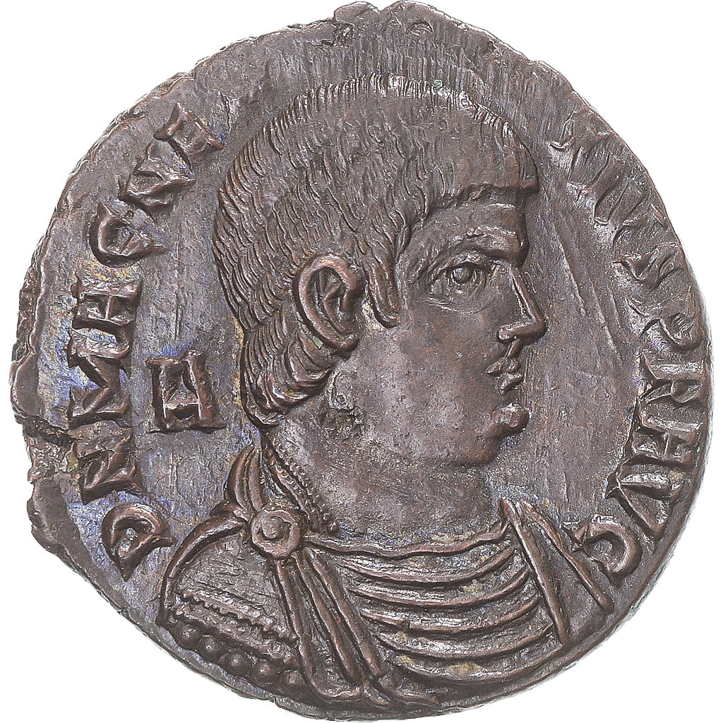 Coin, Magnentius, Maiorina, 351, Lyon - Lugdunum, AU(55-58), Copper, RIC:130