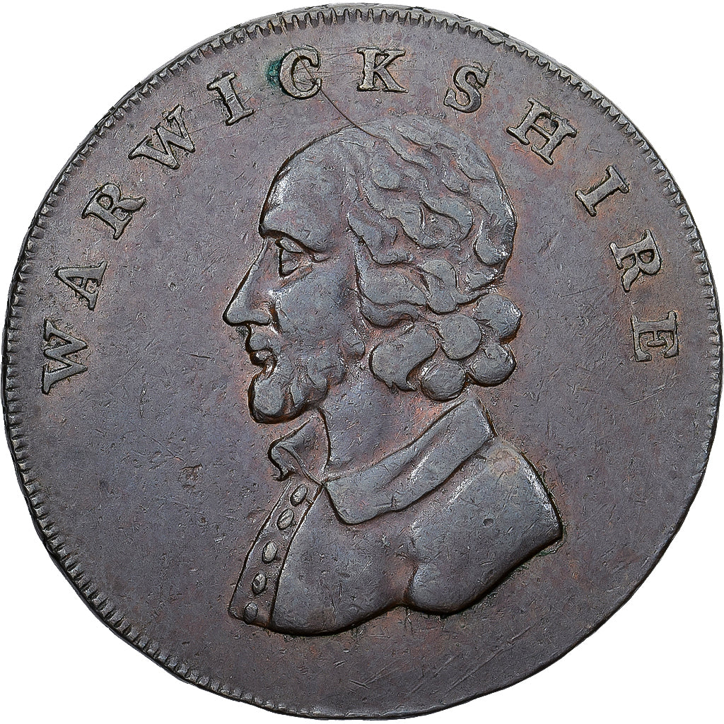 Zjednoczone Królestwo Wielkiej Brytanii, Halfpenny Token, Warwickshire, 1792