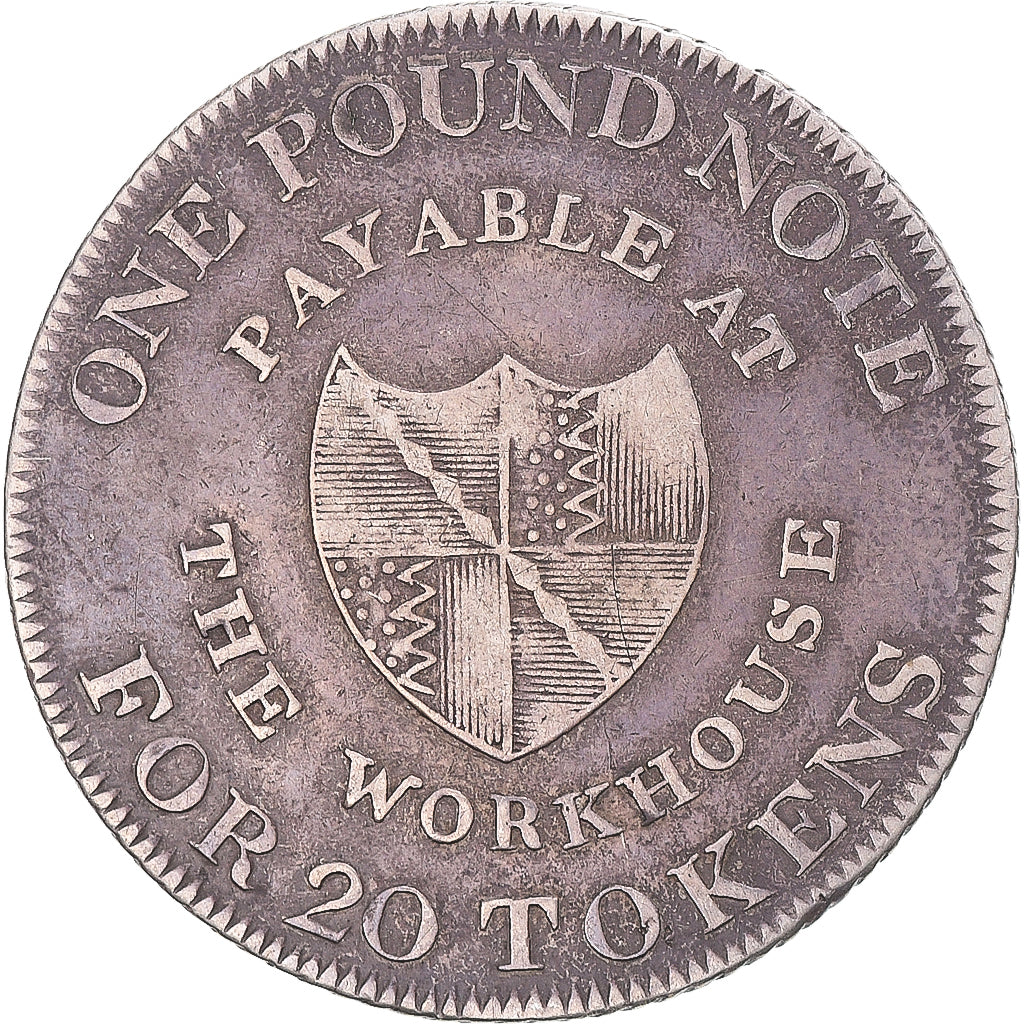 United Kingdom, shilling token, Birmingham, 1811, EF(40-45), Silver