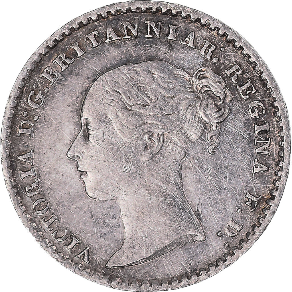 Moeda, Grã-Bretanha, Victoria, Penny, 1877, London, AU(50-53), Prata, KM:727