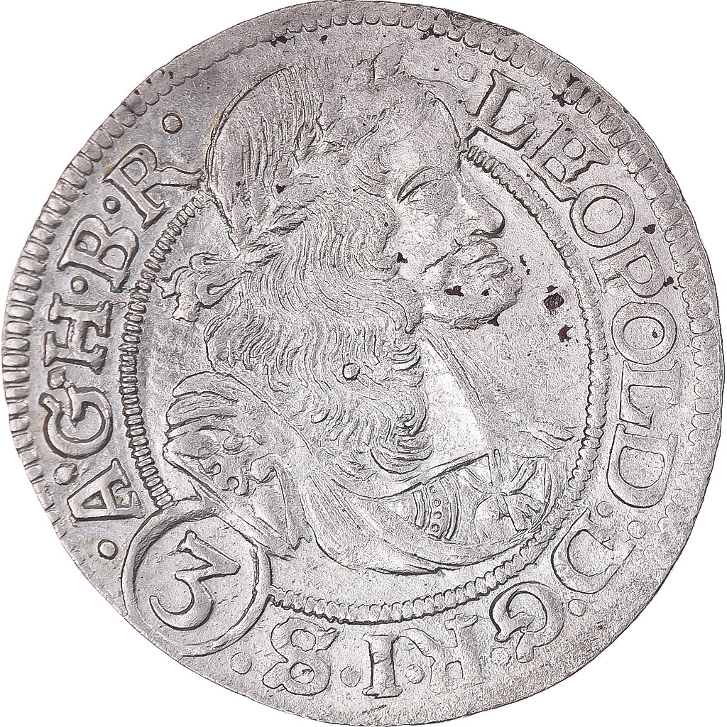 Monnaie, Autriche, Leopold I, 3 Kreuzer, 1670, Breslau, SUP, Argent, KM:1169