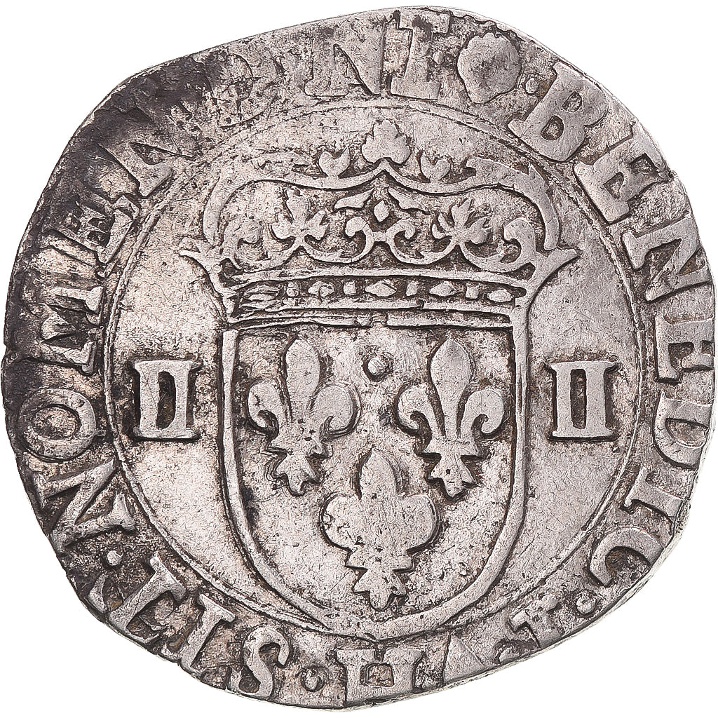 Moneta, Francja, Henri IV, 1/4 Ecu, 1606, La Rochelle, EF(40-45), Srebro
