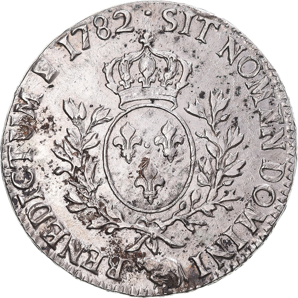 Moneta, Francia, Louis XVI, Écu de Béarn aux branches d'olivier, 1782, Pau