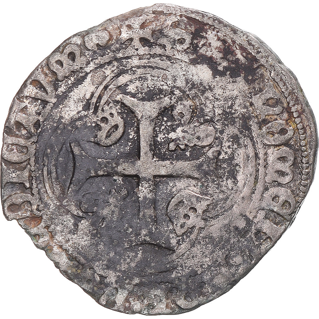 Moneda, Francia, Charles VIII, Blanc à la couronne, 1483-1498, Montpellier