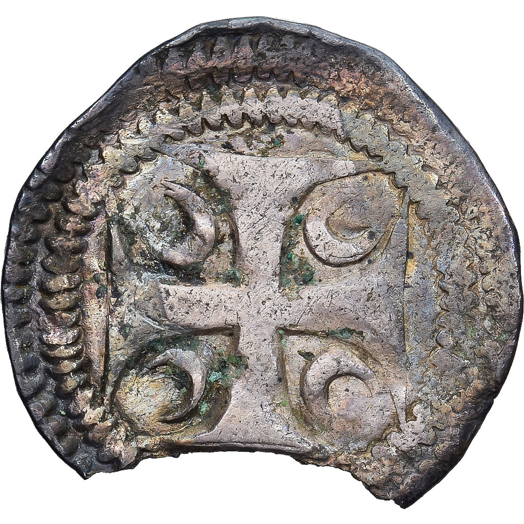 Moneda, Francia, Hainaut, Jeanne de Constantinople, Maille, Valenciennes, BC+