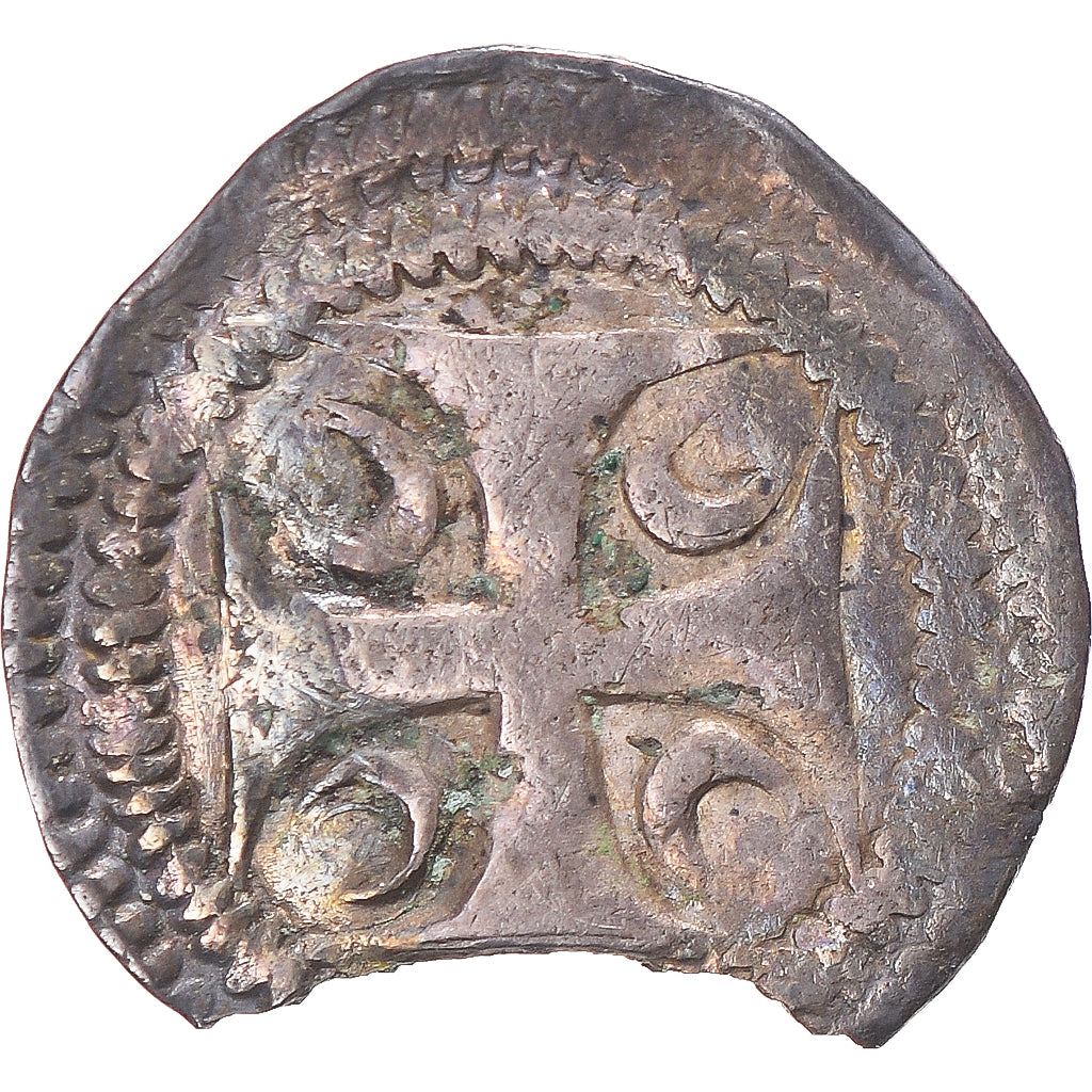 Moneta, Francia, Hainaut, Jeanne de Constantinople, Maille, Valenciennes, MB+