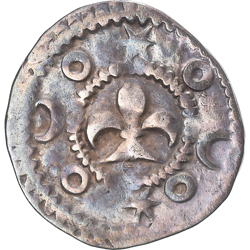 Moneta, Francia, Flanders, Anonymous, Maille, Lille, BB+, Argento, Boudeau:2190