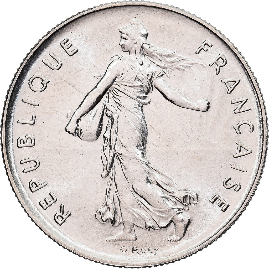 Münze, Frankreich, Semeuse, 5 Francs, 1974, Paris, série FDC, STGL, Nickel