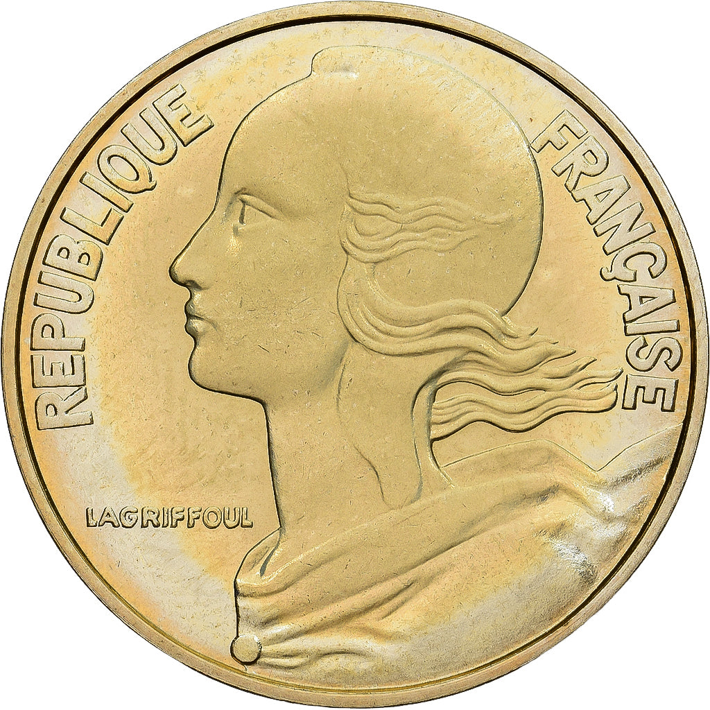 Munten, Frankrijk, Marianne, 20 Centimes, 1974, Paris, série FDC, FDC