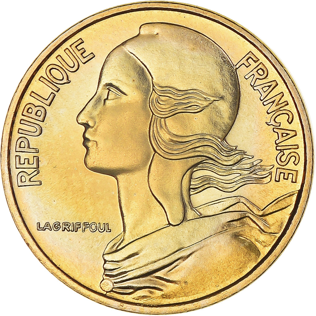 Moneda, Francia, Marianne, 5 Centimes, 1974, Paris, série FDC, FDC, Aluminio -