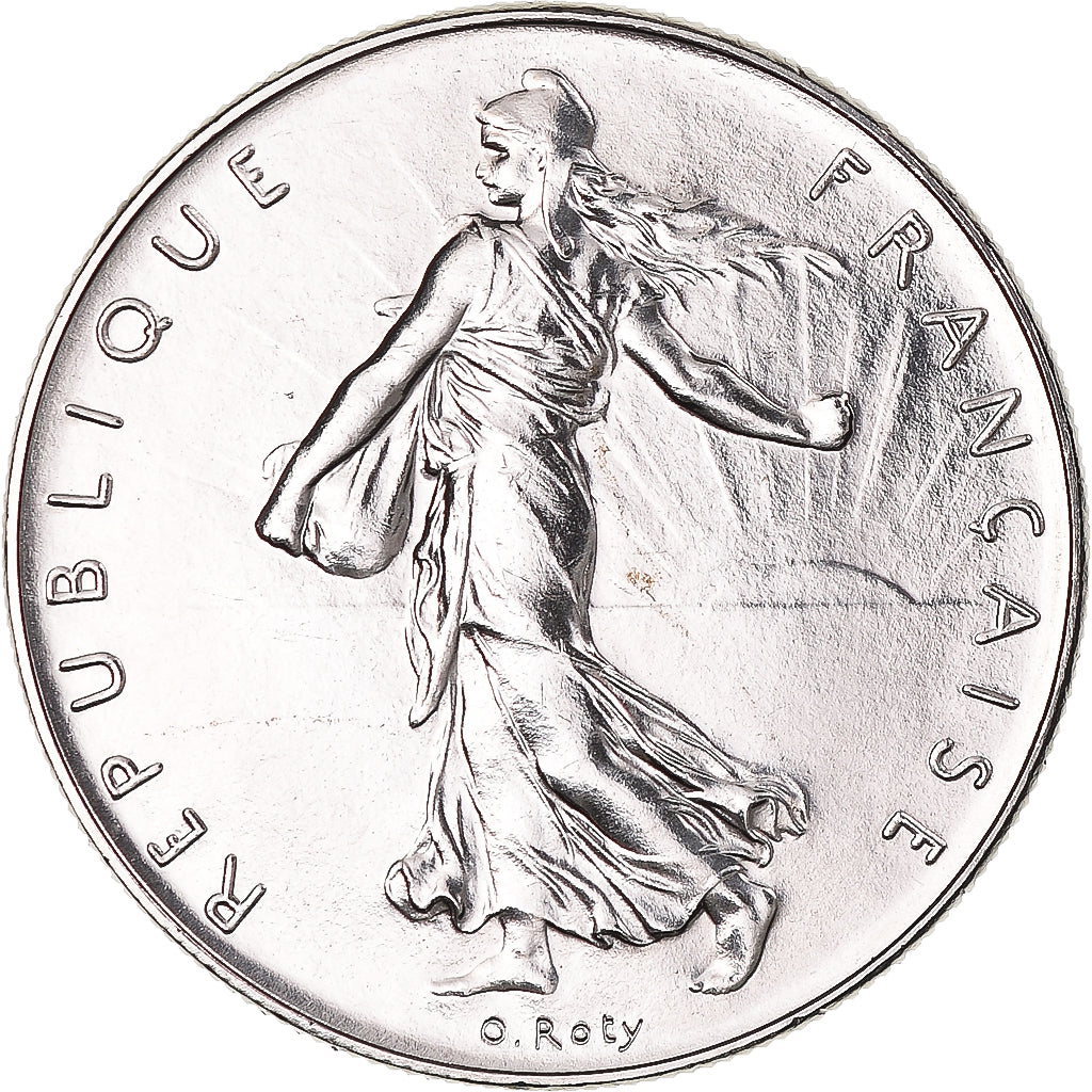 Moneda, Francia, Semeuse, Franc, 1977, Paris, série FDC, FDC, Níquel