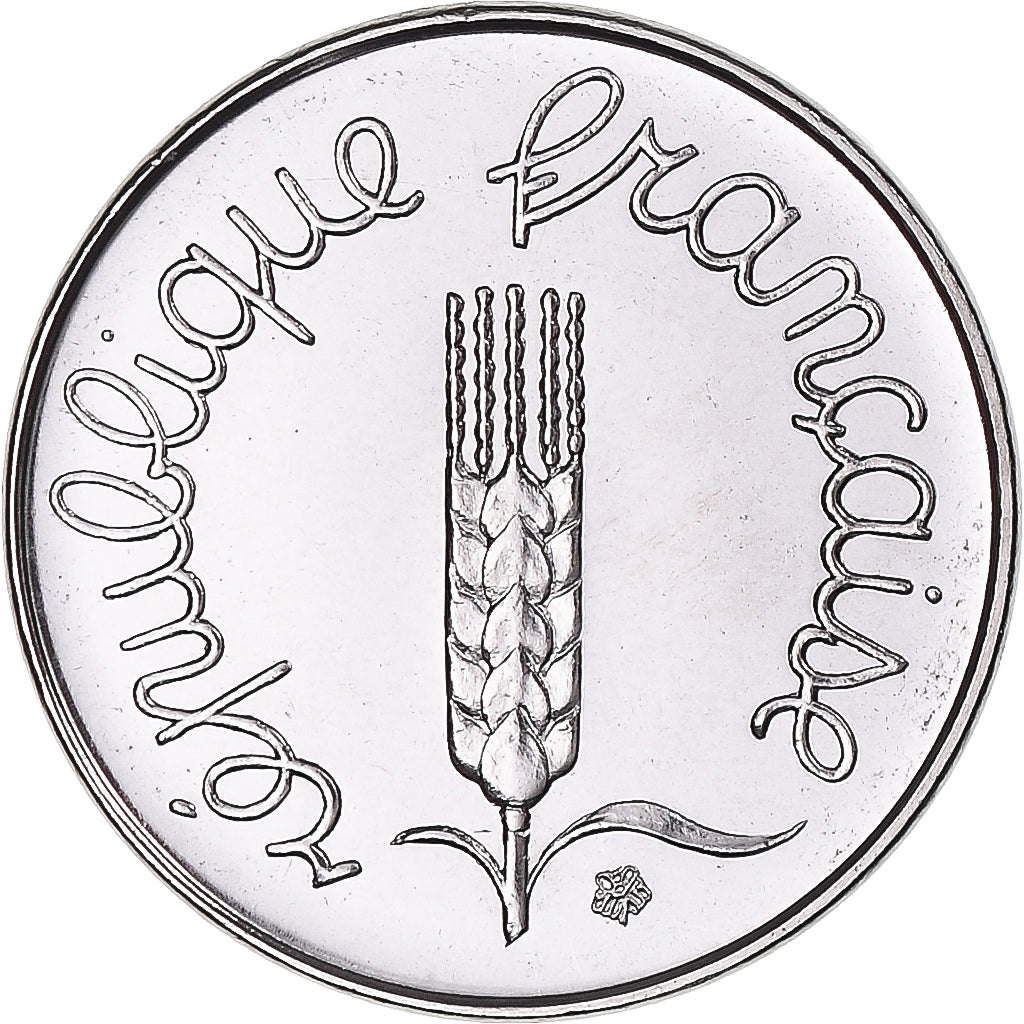 Coin, France, Épi, Centime, 1977, Paris, série FDC, MS(65-70), Stainless