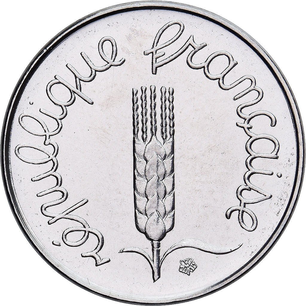 Moneta, Francia, Épi, Centime, 1977, Paris, série FDC, FDC, Acciaio