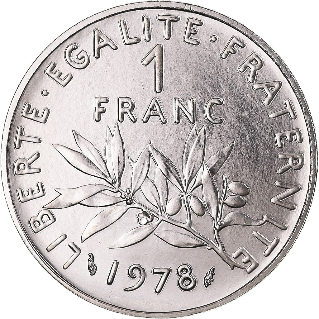 Moneda, Francia, Semeuse, Franc, 1978, Paris, série FDC, FDC, Níquel