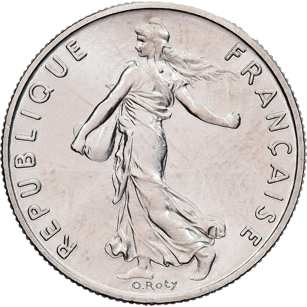 Munten, Frankrijk, Semeuse, 1/2 Franc, 1978, Paris, série FDC, FDC, Nickel
