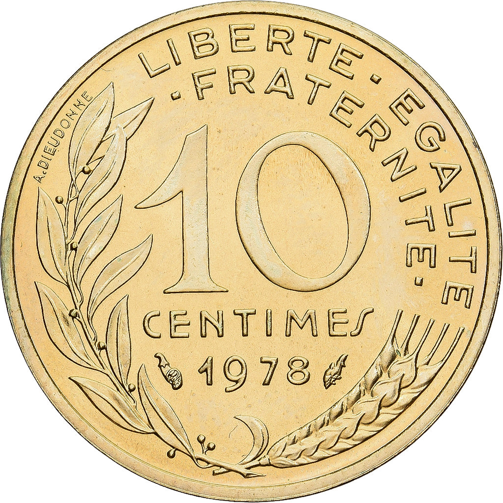 Coin, France, Marianne, 10 Centimes, 1978, Paris, série FDC, MS(65-70)